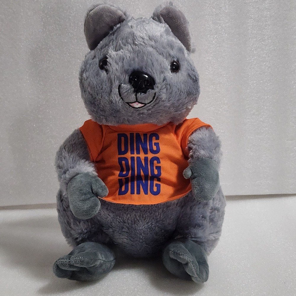 Toy Factory Gray Quokka Orange Tee Ding Ding Ding Plush 2023 14"